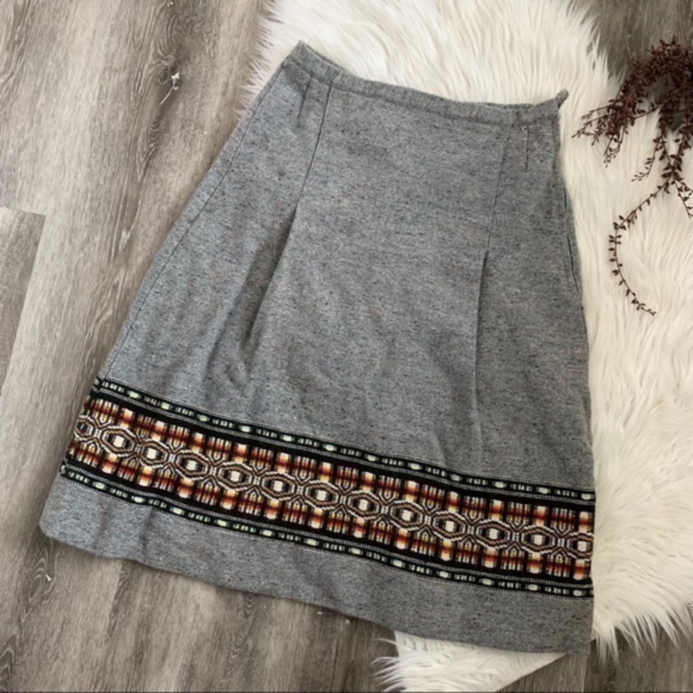 Vintage‎ Guatemalan weave wool skirt